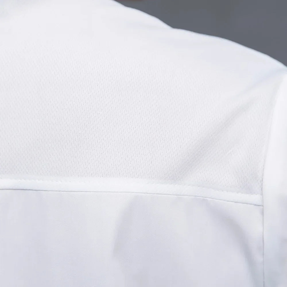 Chef Suits Short-sleeved Summer Thin Breathable Hotel Catering Kitchen Work Clothes Men Baking Women's Clothes