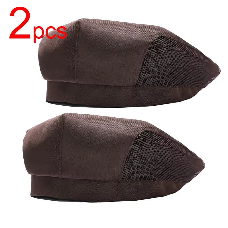Catering Cooking Caps Cafe Bar Waiter Beret Hotel Workwear Kitchen Cook Baking Cap Men Women Forward Cap Chef Work Hats