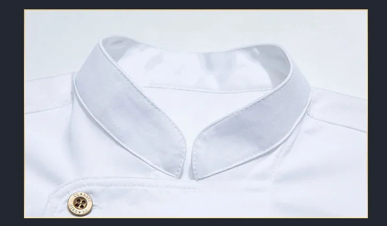 Catering Costume for Men and Women Summer Restaurant Uniform Breathable Mesh Cook Jacket  Hotel Canteen Rear Kitchen Chef Shirt