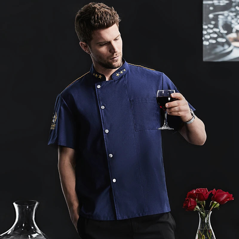 Catering Cooking White Shirt Restaurant Kitchen Chef Clothing Baker Work Uniform Waiter Hotel Clothes Cook Jacket Cafe Overalls