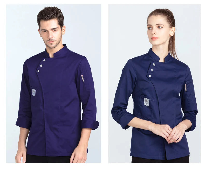 Catering Cooking Coat Shirt Restaurant Kitchen Chef T-shirt Baker Work Uniform Hotel Clothes Cook Jacket Cafe Waiter Overalls