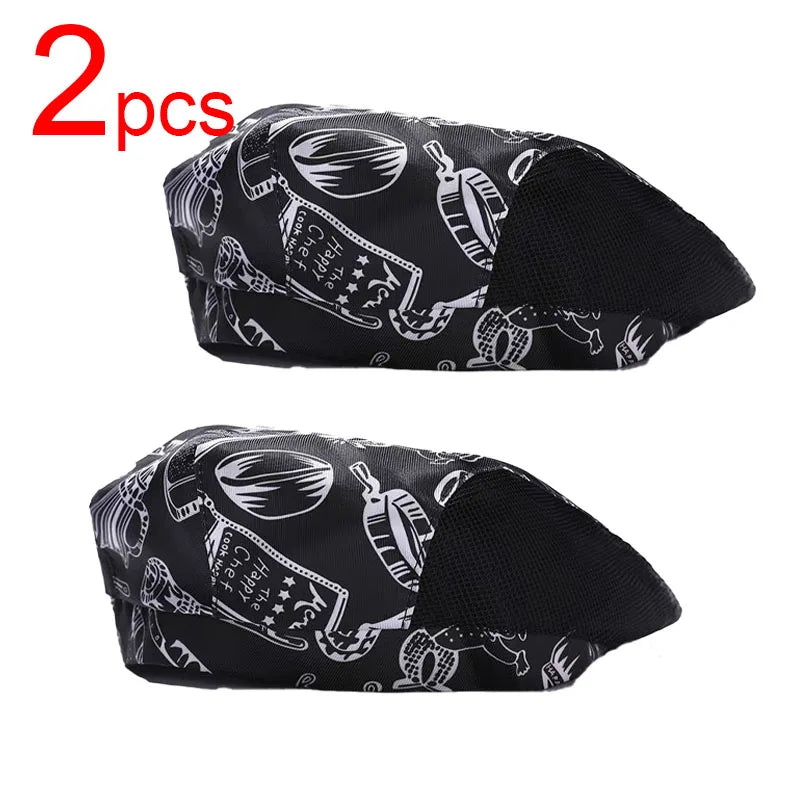 Catering Cooking Caps Cafe Bar Waiter Beret Hotel Workwear Kitchen Cook Baking Cap Men Women Forward Cap Chef Work Hats