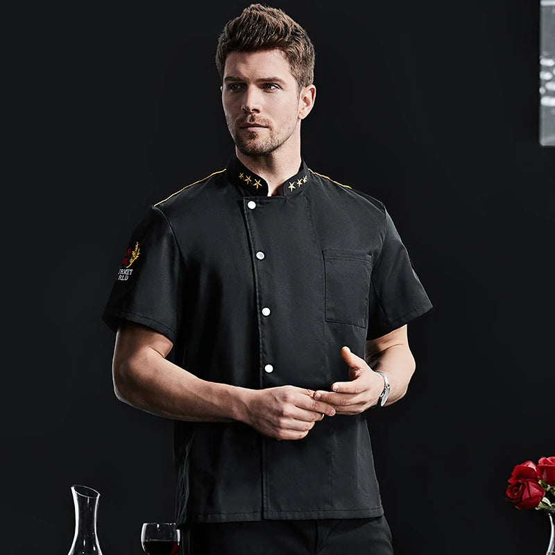 Catering Cooking White Shirt Restaurant Kitchen Chef Clothing Baker Work Uniform Waiter Hotel Clothes Cook Jacket Cafe Overalls