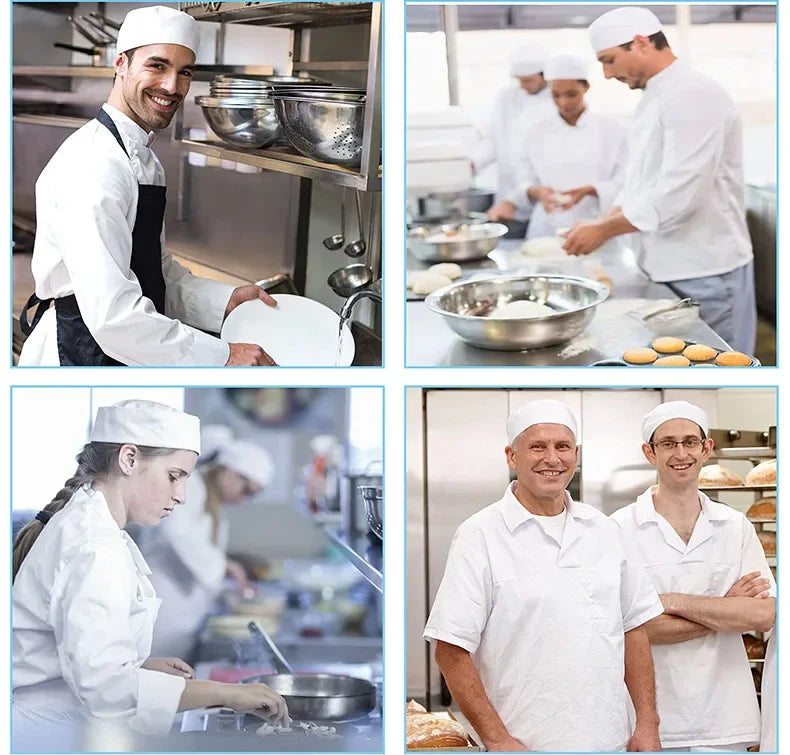 Food Serve Man's Chef Hat Japanese-Style Black Kitchen Cap Sushi Restaurant Waiter Breathable Work Hat Catering Women Cook Caps