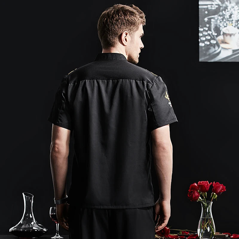 Catering Cooking White Shirt Restaurant Kitchen Chef Clothing Baker Work Uniform Waiter Hotel Clothes Cook Jacket Cafe Overalls