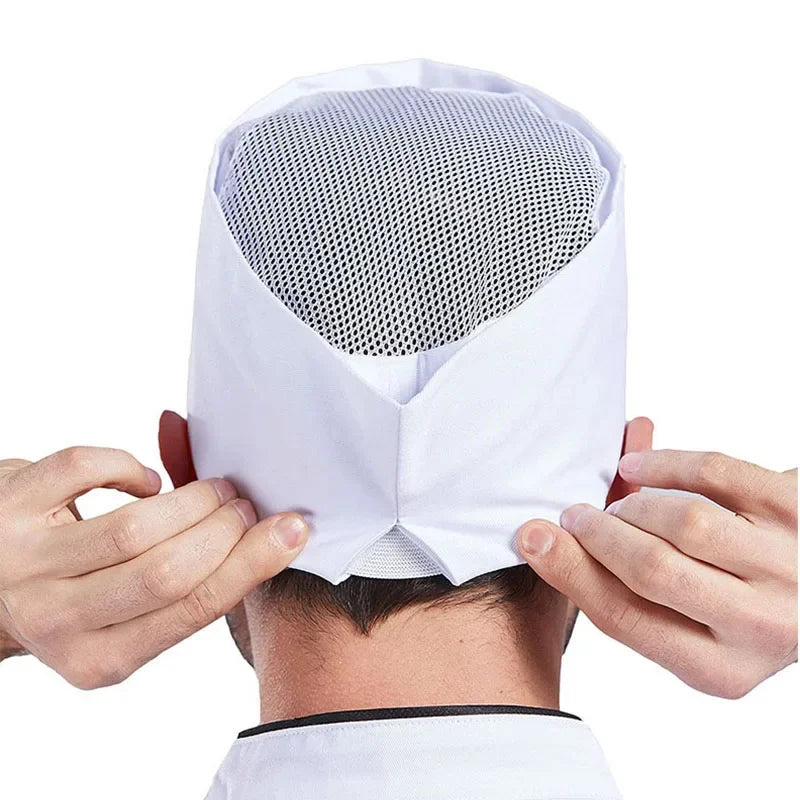 Food Serve Man's Chef Hat Japanese-Style Black Kitchen Cap Sushi Restaurant Waiter Breathable Work Hat Catering Women Cook Caps