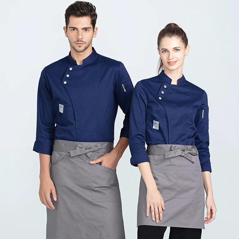 Catering Cooking Coat Shirt Restaurant Kitchen Chef T-shirt Baker Work Uniform Hotel Clothes Cook Jacket Cafe Waiter Overalls