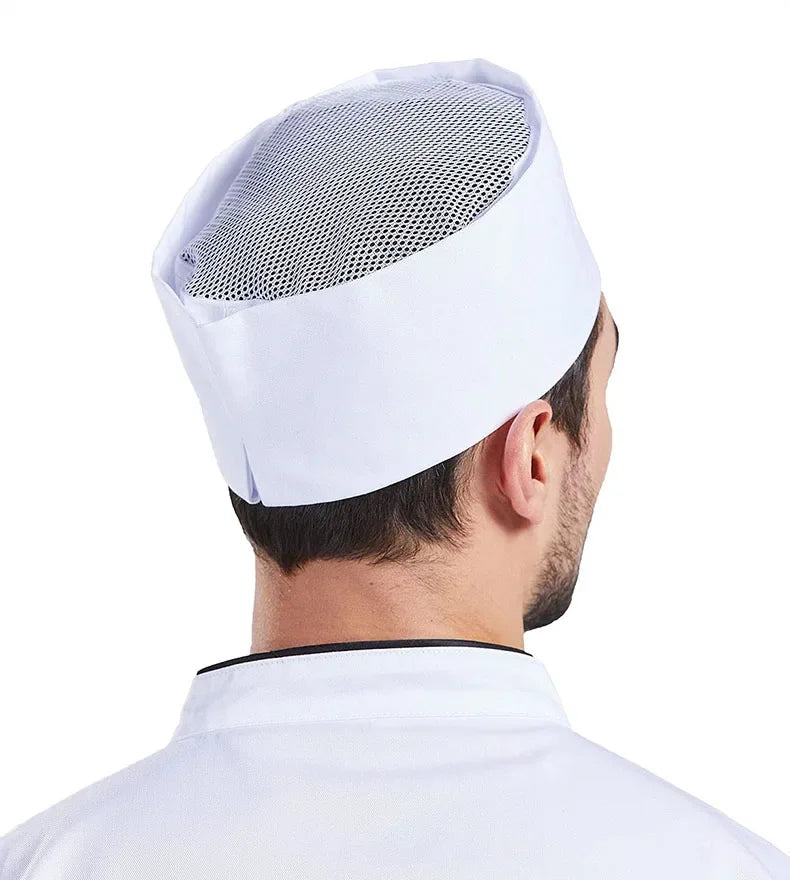 Food Serve Man's Chef Hat Japanese-Style Black Kitchen Cap Sushi Restaurant Waiter Breathable Work Hat Catering Women Cook Caps