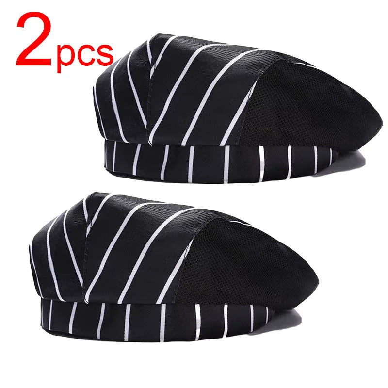 Catering Cooking Caps Cafe Bar Waiter Beret Hotel Workwear Kitchen Cook Baking Cap Men Women Forward Cap Chef Work Hats