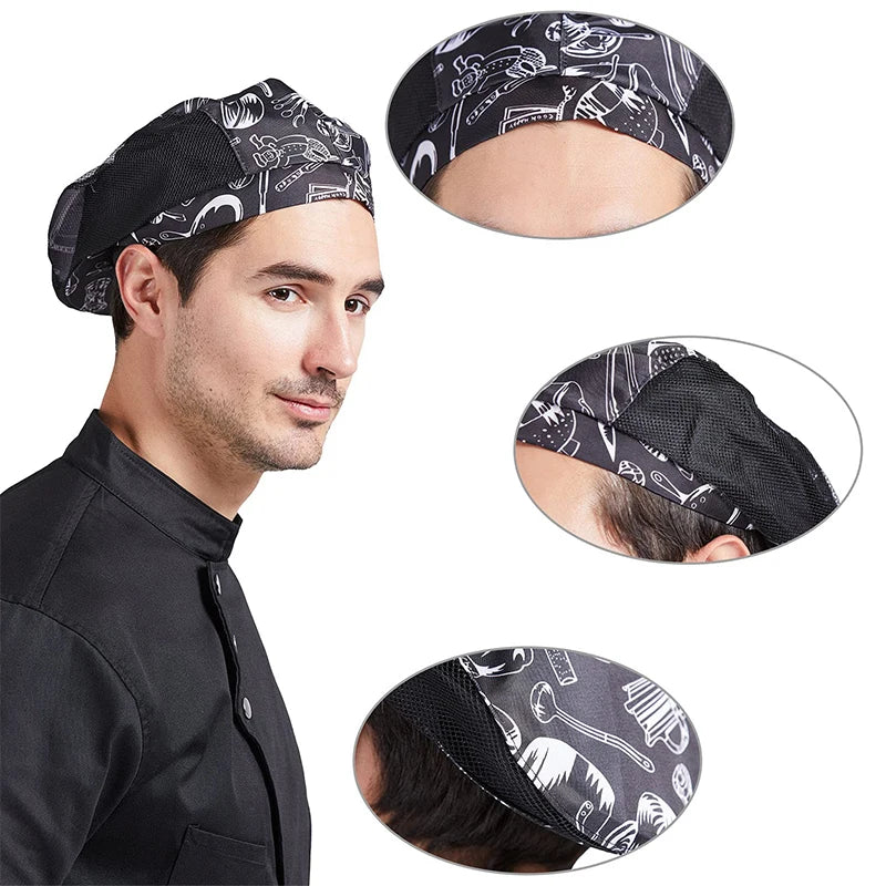 Catering Cooking Caps Cafe Bar Waiter Beret Hotel Workwear Kitchen Cook Baking Cap Men Women Forward Cap Chef Work Hats