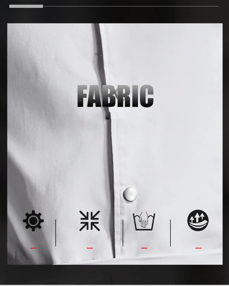 Catering Cooking White Shirt Restaurant Kitchen Chef Clothing Baker Work Uniform Waiter Hotel Clothes Cook Jacket Cafe Overalls