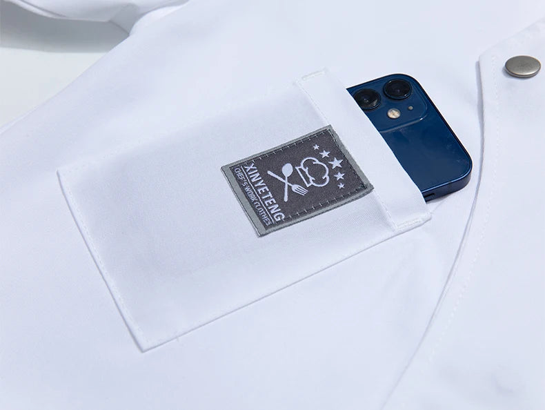 Catering Cooking Coat Shirt Restaurant Kitchen Chef T-shirt Baker Work Uniform Hotel Clothes Cook Jacket Cafe Waiter Overalls