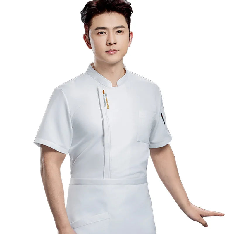 Chef Suits Short-sleeved Work Clothes Thin Style Summer Hotel Restaurant Canteen Catering Workwear
