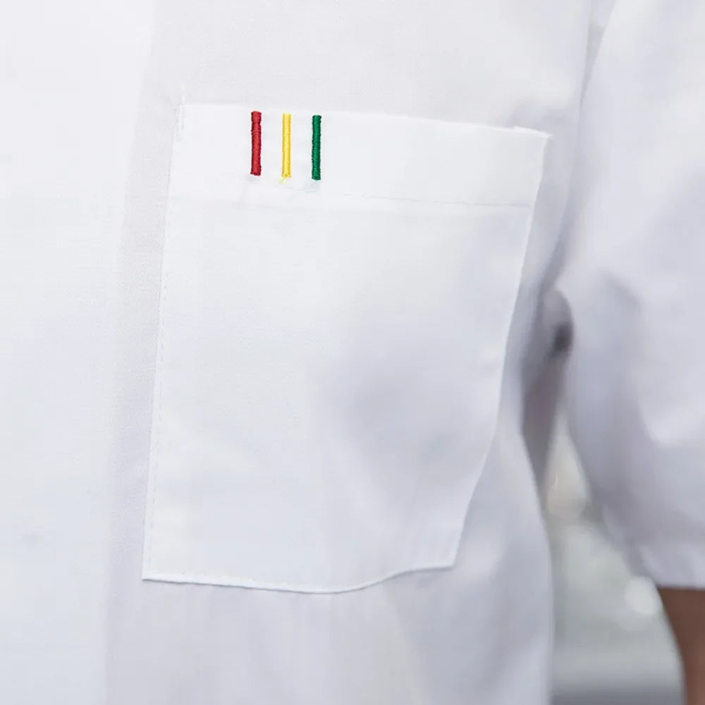 Chef Suits Short-sleeved Summer Thin Breathable Hotel Catering Kitchen Work Clothes Men Baking Women's Clothes