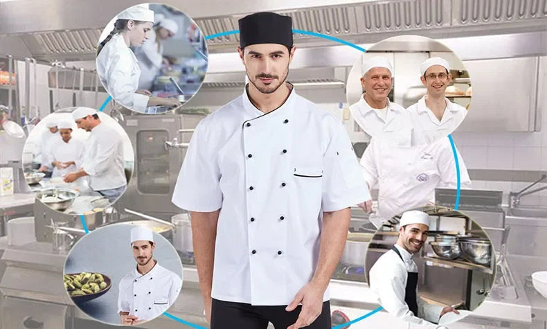 Food Serve Man's Chef Hat Japanese-Style Black Kitchen Cap Sushi Restaurant Waiter Breathable Work Hat Catering Women Cook Caps