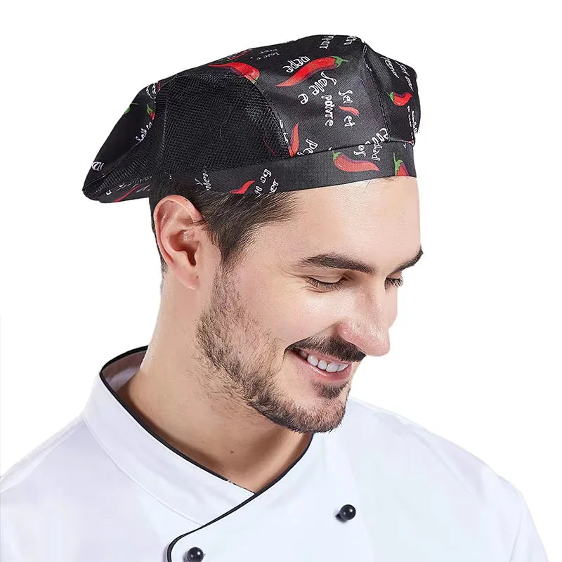 Catering Cooking Caps Cafe Bar Waiter Beret Hotel Workwear Kitchen Cook Baking Cap Men Women Forward Cap Chef Work Hats