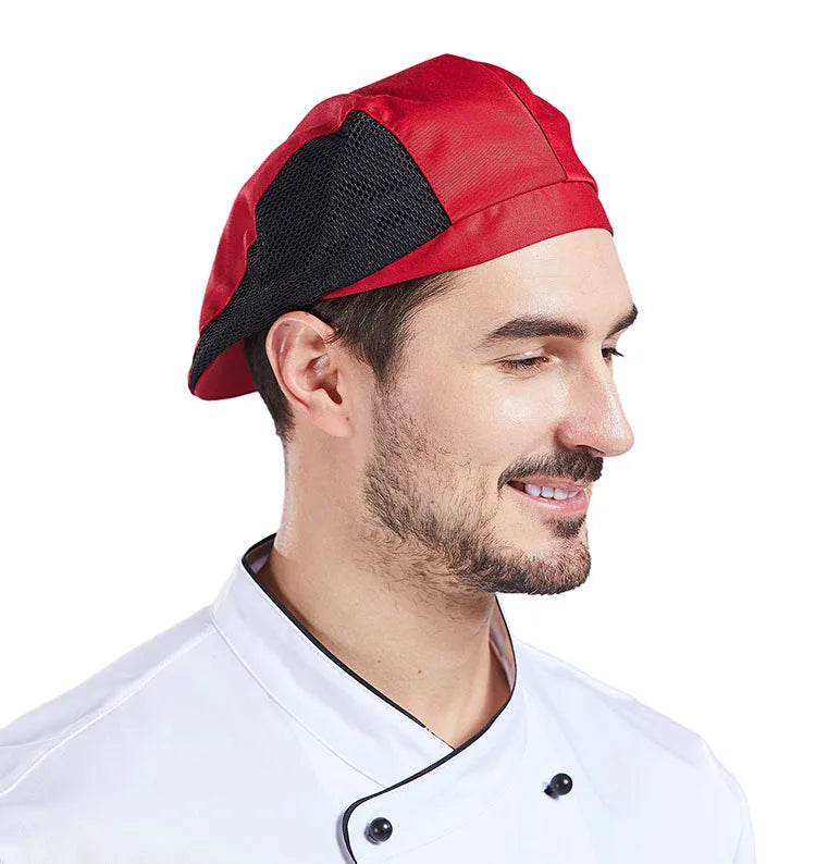 Catering Cooking Caps Cafe Bar Waiter Beret Hotel Workwear Kitchen Cook Baking Cap Men Women Forward Cap Chef Work Hats