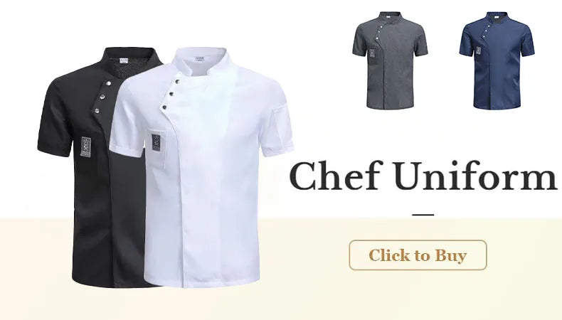 Catering Cooking Coat Shirt Restaurant Kitchen Chef T-shirt Baker Work Uniform Hotel Clothes Cook Jacket Cafe Waiter Overalls