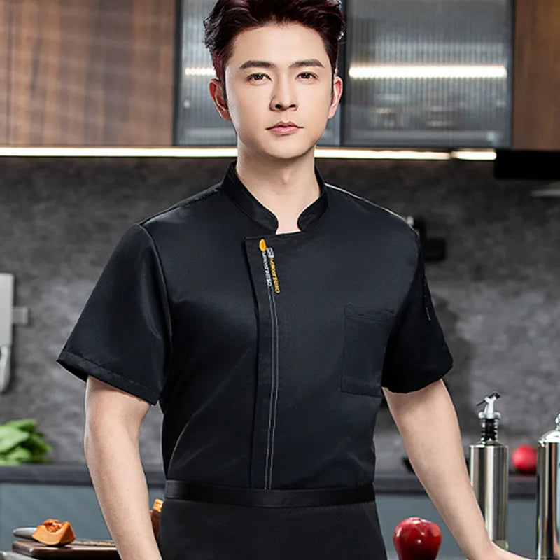 Chef Suits Short-sleeved Work Clothes Thin Style Summer Hotel Restaurant Canteen Catering Workwear