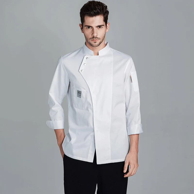 Catering Cooking Coat Shirt Restaurant Kitchen Chef T-shirt Baker Work Uniform Hotel Clothes Cook Jacket Cafe Waiter Overalls