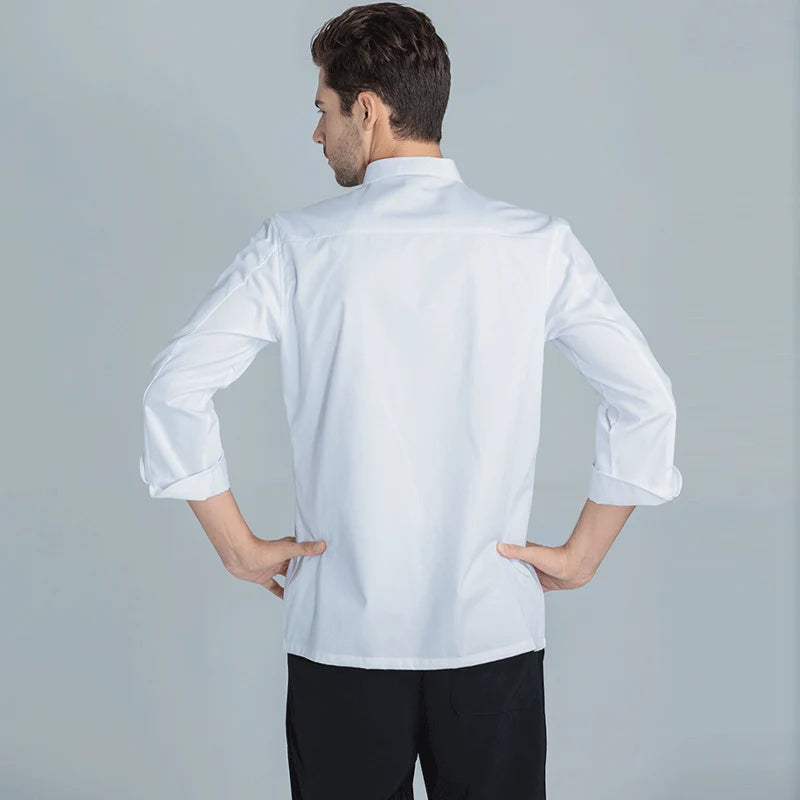 Catering Cooking Coat Shirt Restaurant Kitchen Chef T-shirt Baker Work Uniform Hotel Clothes Cook Jacket Cafe Waiter Overalls